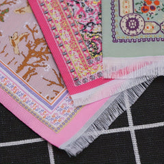 Handcrafted Dollhouse Rug Colorful Spring Scene Decor