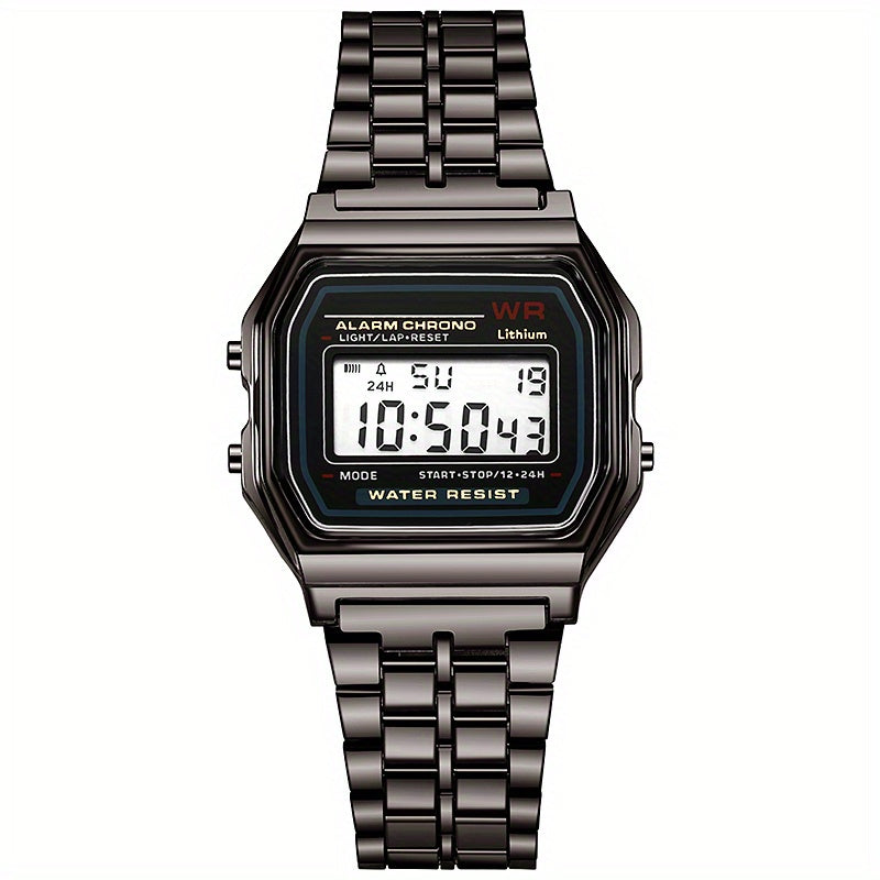 Kids LED Sports Watch with Stainless Steel Strap