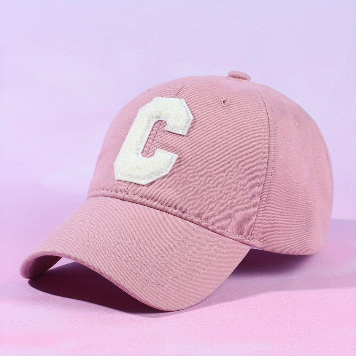 Pink Baseball Cap Solid Dad Hats Lightweight Adjustable Sun Hat