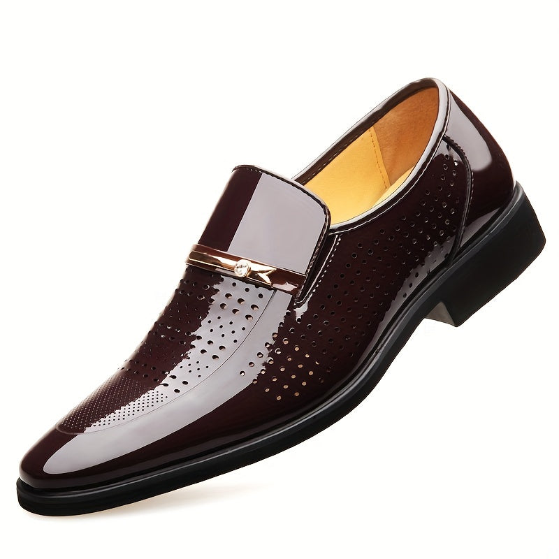 Men's Slip On Dress Shoes Breathable Smart Casual Outdoor Walking Shoes