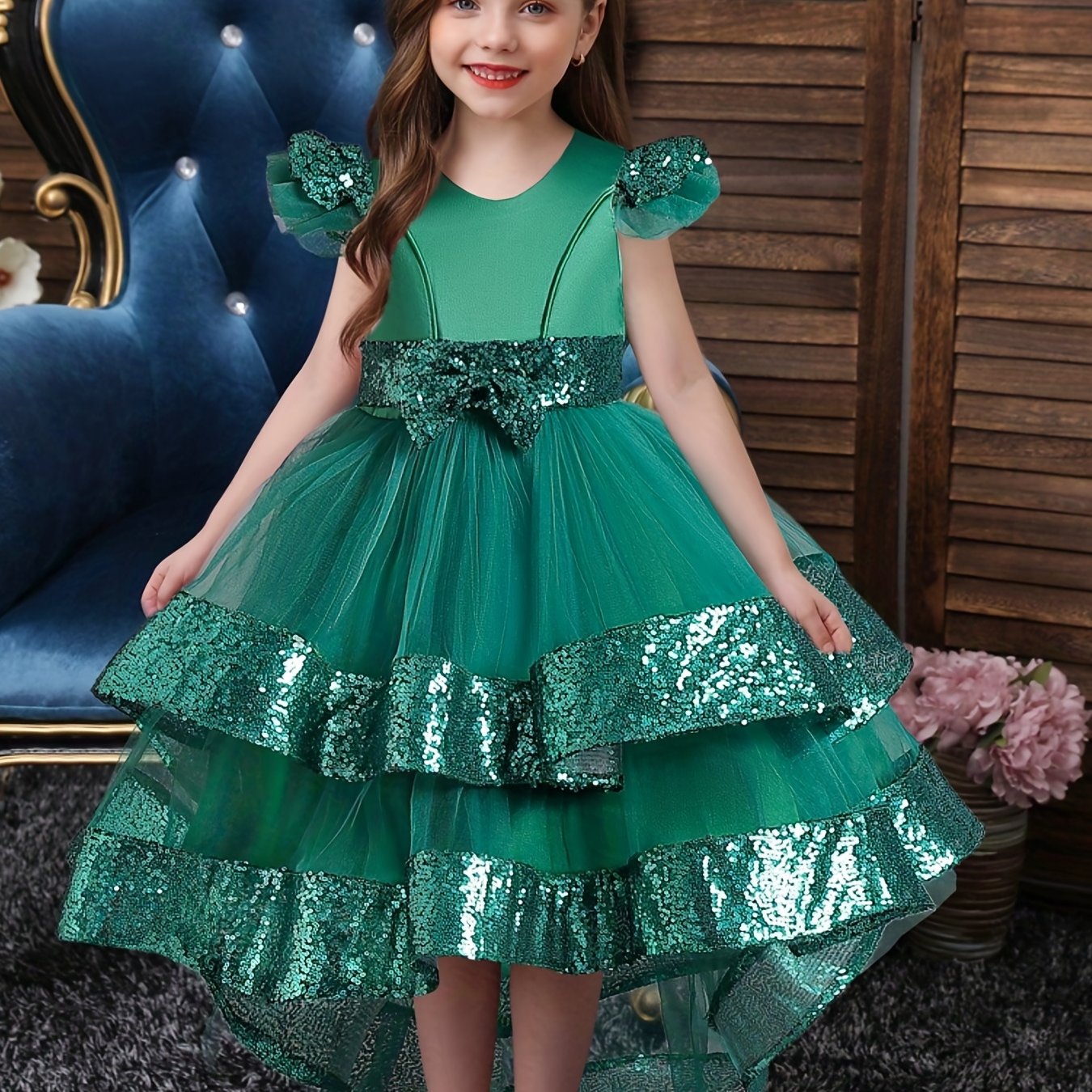Tulle Princess Dress with Sequin for Girls - Party Birthday Halloween