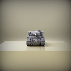 Mini Tank Model 3D Printed ABS Resin Military Collectible