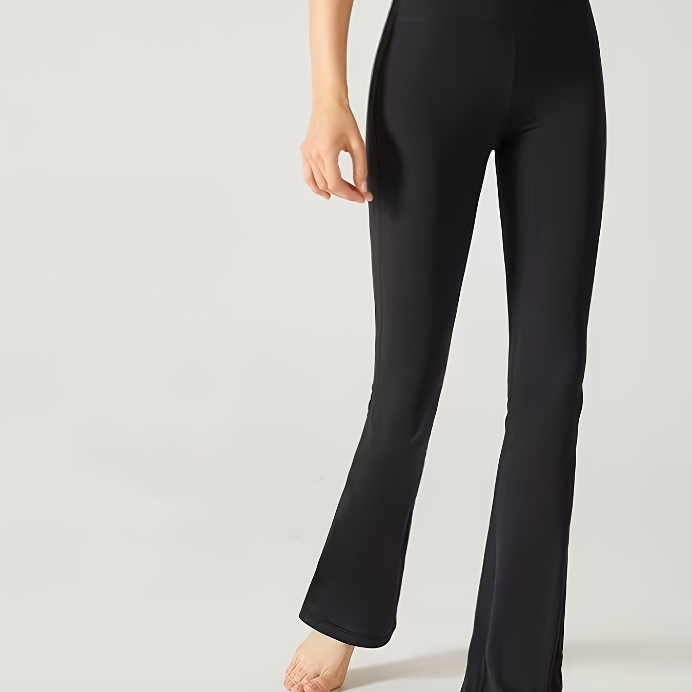 Flare Casual Pants High Stretch Fitness Sports Yoga Bootcut Pants
