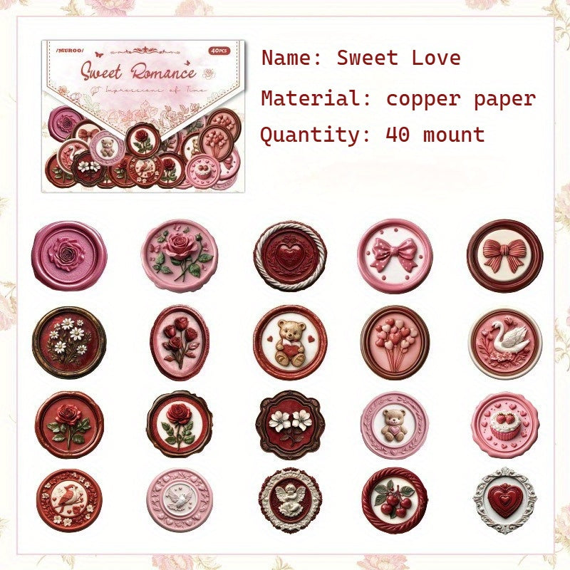Vintage Inspired Stickers Set Sweet Romance & My Fairytale Designs