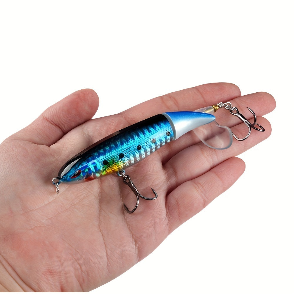 10pcs Hard Bait Propeller Fishing Lures Kit for Saltwater/Freshwater Fishing