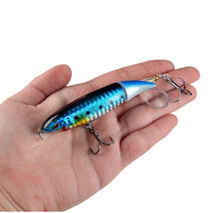 10pcs Hard Bait Propeller Fishing Lures Kit for Saltwater/Freshwater Fishing