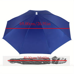 Outdoor Folding Head-Worn Hands-Free Fishing Umbrella