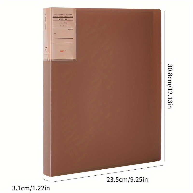 10 Books 60 Pages A4 Transparent Folder Test Paper Collection Album