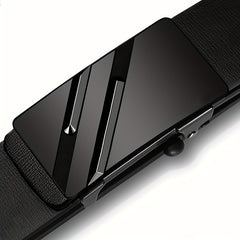 Men's Leather Auto Buckle Belt Boyfriend Husband Father Gift