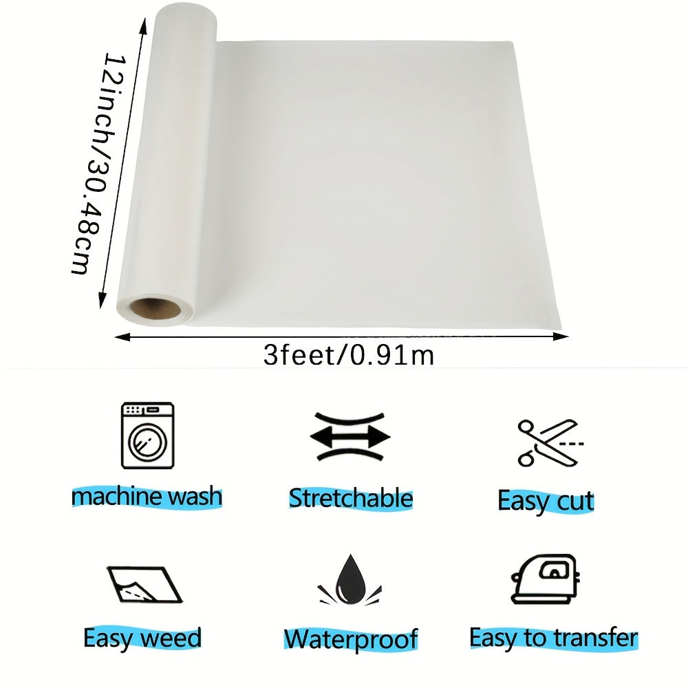 30 3ft 3D Puff HTV Sheets DIY Clothing Mask Jeans Heat Transfer Sticker