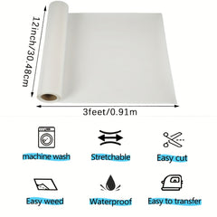 30 3ft 3D Puff HTV Sheets DIY Clothing Mask Jeans Heat Transfer Sticker