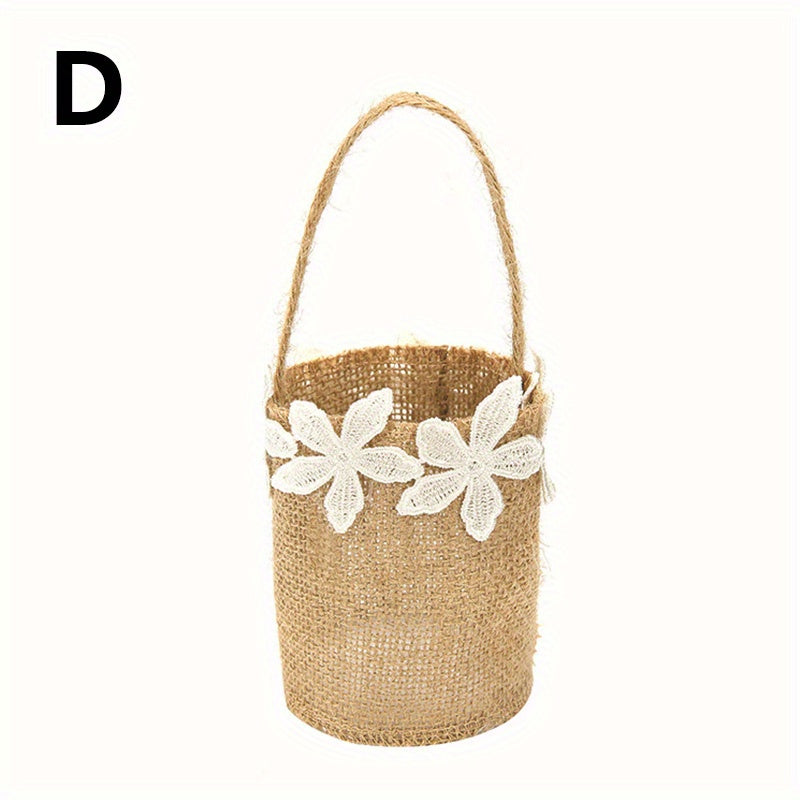 Rustic Wedding Burlap Small Bags for Tableware Supplies