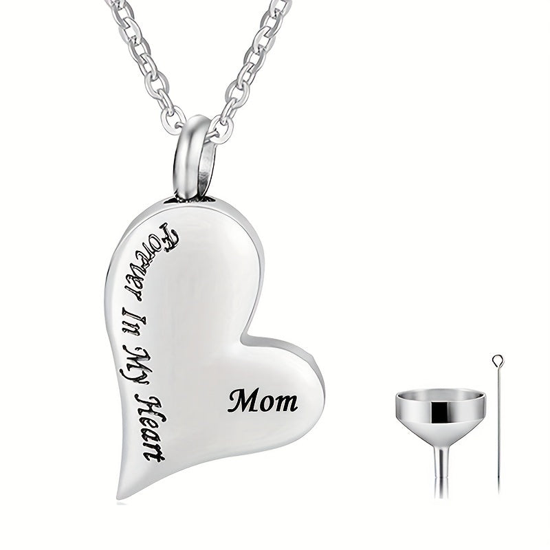 Pet Cremation Urn Jewelry Stainless Steel Keepsake Necklace for Ashes