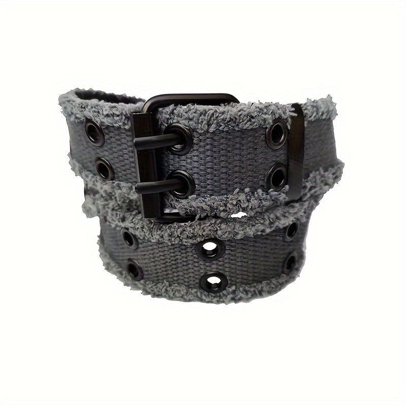 Double Hole Sports Belt Pin Buckle Heavy Duty Belt