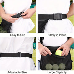 Portable Tennis Ball Picker Lightweight Storage Bag Large Capacity