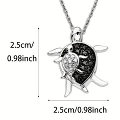 Mother And Child Sea Turtle Necklace Pendant Charm Women's Jewelry