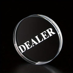 1pc 10mm Transparent Artificial Crystal Poker Game Match Accessories