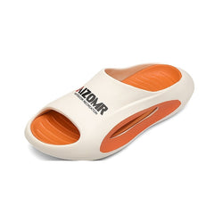 Men's Letters Print Pillow Slides Casual Non Slip Slippers
