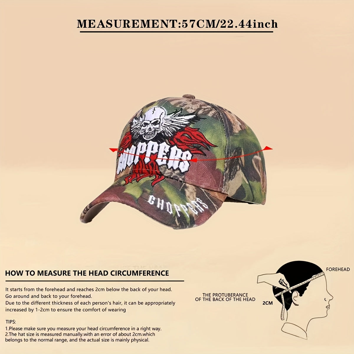 Unisex Skeleton Embroidered Baseball Cap Sunshade Breathable Adjustable