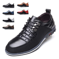 Men's Plaid Derby Shoes Classic Style Business Wear Non Slip