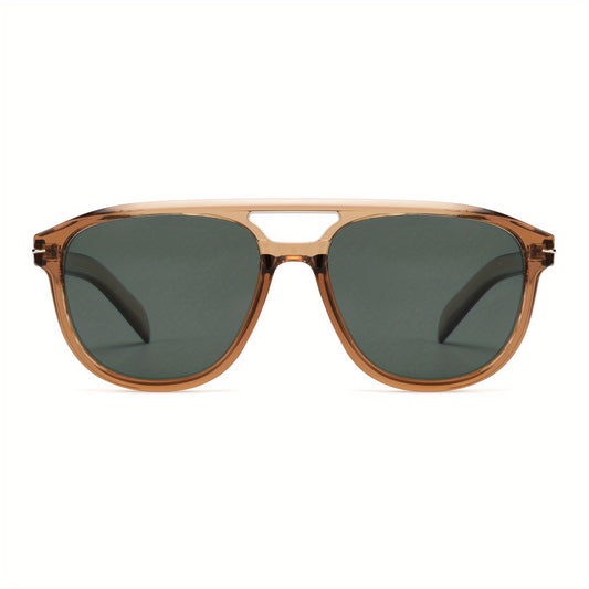 OUWEN Classic Polarized Square Aviator Sunglasses