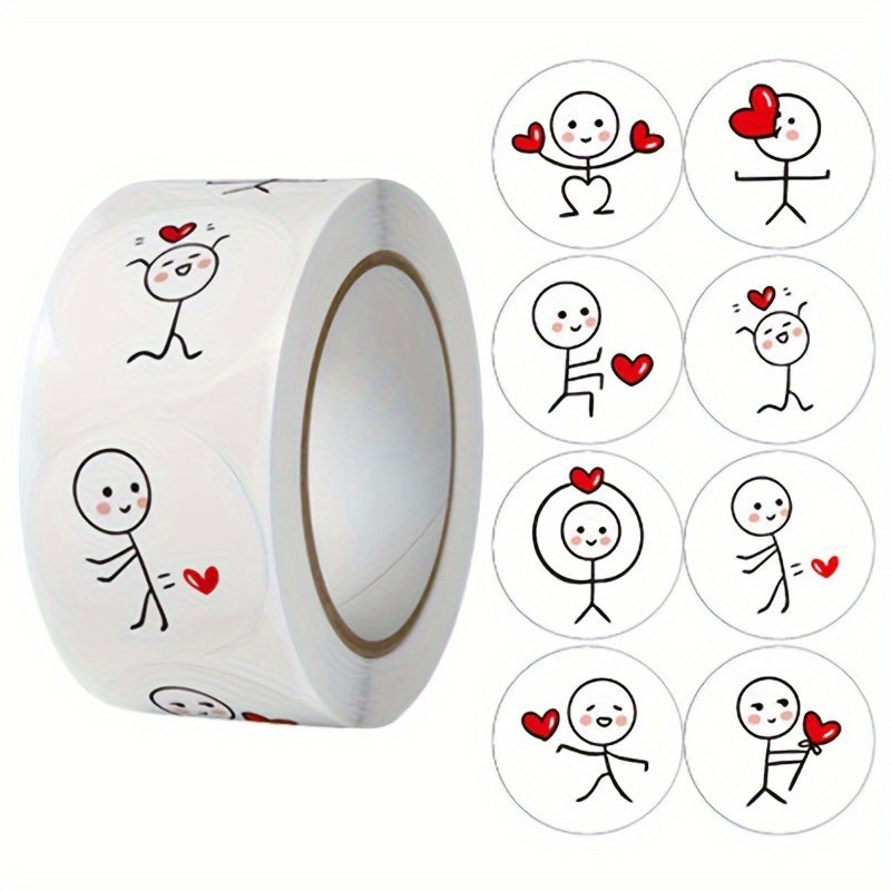 1500 Love Labels Stickers Wedding Holiday Gift Decoration Sealing Scrapbooking