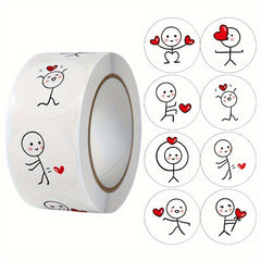 1500 Love Labels Stickers Wedding Holiday Gift Decoration Sealing Scrapbooking