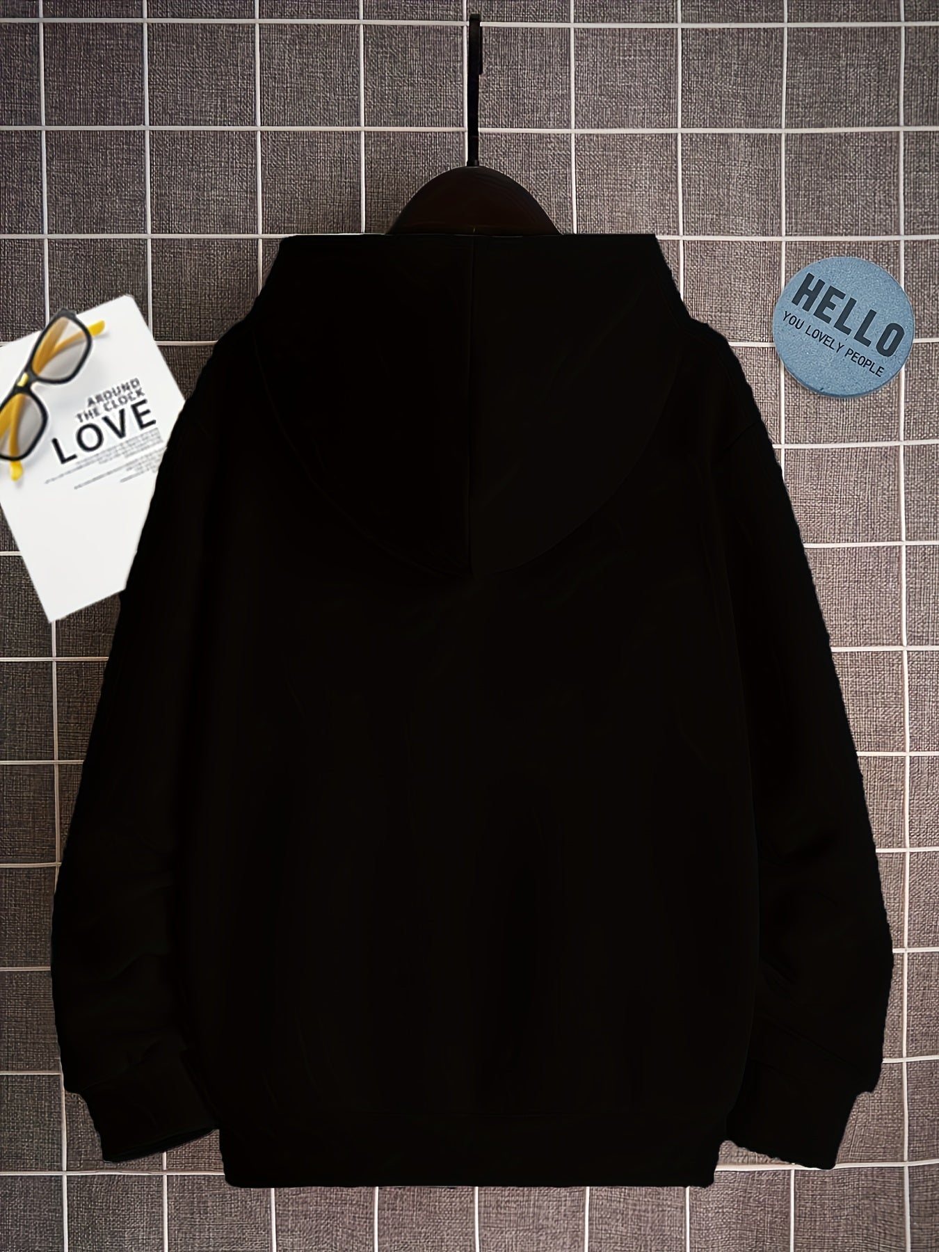 Boy's Dizzy Face Print Hoodie Long Sleeve Top Pullover Sports