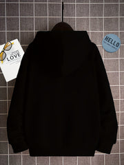 Boy's Dizzy Face Print Hoodie Long Sleeve Top Pullover Sports