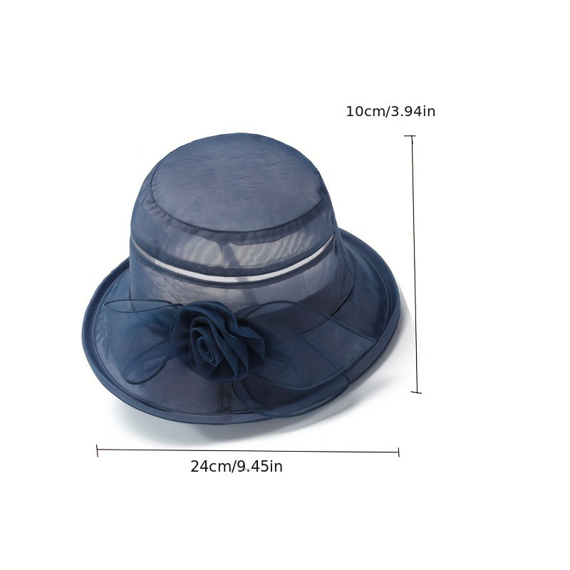 Foldable Rolled Sun Hat for Middle-aged and Elderly