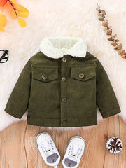 Baby Fleece Thermal Jacket Button Down Coat