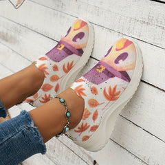 Cartoon Print Running Shoes Shock Absorption Non Slip
