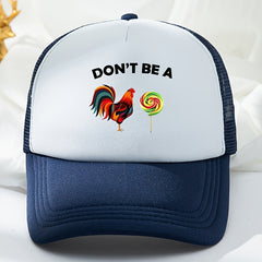 Outdoor Letter Printed Breathable Sports Peaked Cap for Fishing Cycling Hiking