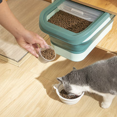 Foldable Dog Food Storage Container with Slidable Lid