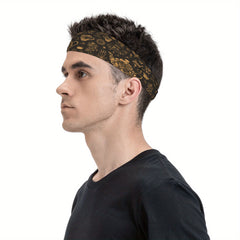 Vintage-Inspired Botanical Kitchenware Headband for Sports & Events