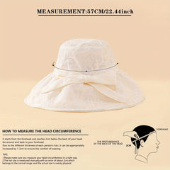 Lace Bucket Hat UV Protection Beach Hats Women