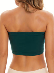 5pcs Strapless Bandeau Bras Soft Stretch Everyday Bra Women's Lingerie