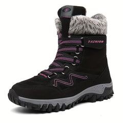 Women's Warm Fur Lined Snow Boots Anti Slip Winter Ankle Boots