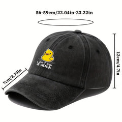 Yellow Duck Printed Baseball Cap Outdoor Sun Hat