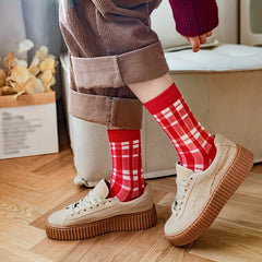 5 Pairs Christmas Print Socks Women's Stockings & Hosiery