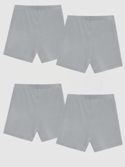 4-Pack Girls Casual Skinny Shorts for Sports Leisure Comfortable and Breathable