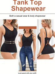 Lace Decor Shapewear Compression Body Shaper Sleeveless Top
