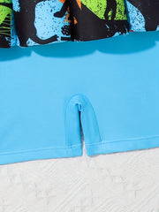 Cartoon Boys Buoyancy Swimsuit Elastic Swimming Beach Outfit