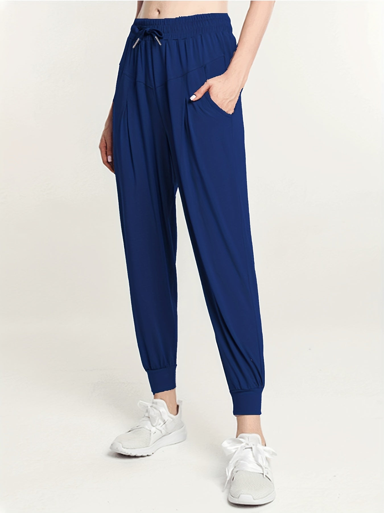 High Waist Jogger Pants Stretchy Running Trousers Women's Activewear