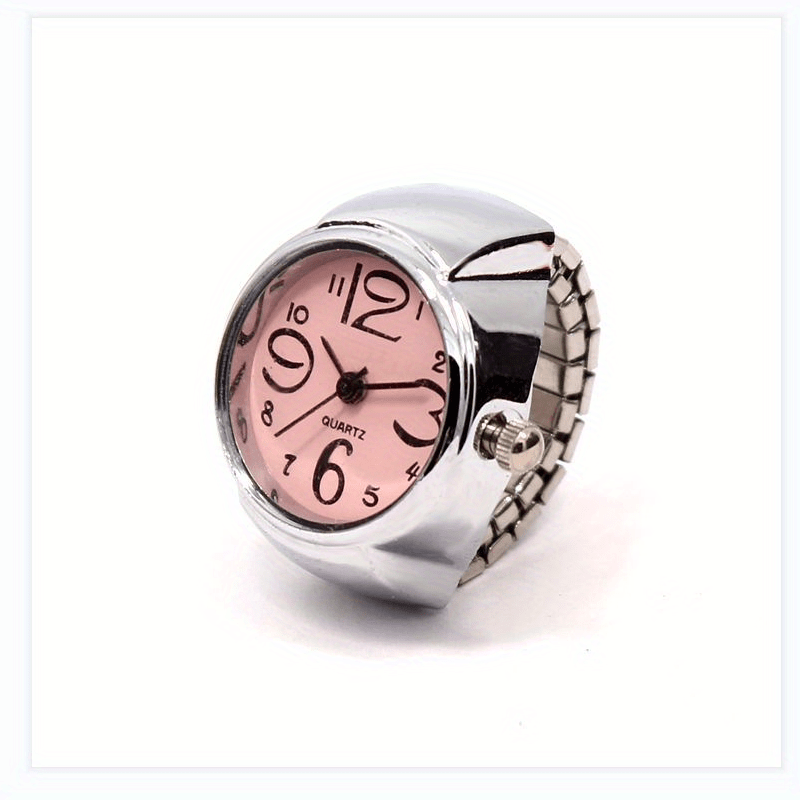 Punk Watch Ring Couple Finger Watch Mini Clock Retro Creative