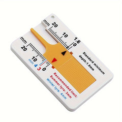 20mm Car Wheel Tread Depthometer Ruler Plastic Tread Gauge Tire Meter
