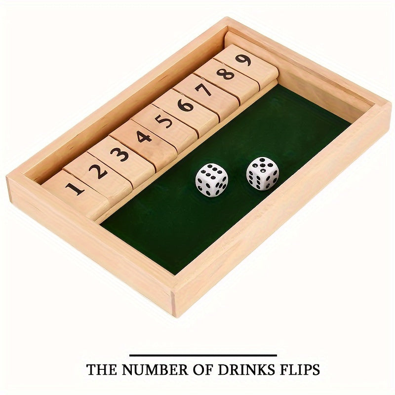 Wooden Number Flipping Game Drinking Game Props Entertainment Supplies
