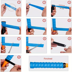 6pcs Absorbent Anti Slip Racket Grip for Tennis Badminton Pickleball