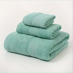 Soft & Absorbent Towel Set - Bath, Hand & Washcloth - Bathroom & Spa Use