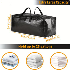 XL Heavy Duty Moving Bags w/ Backpack Straps Strong Handles Zippers